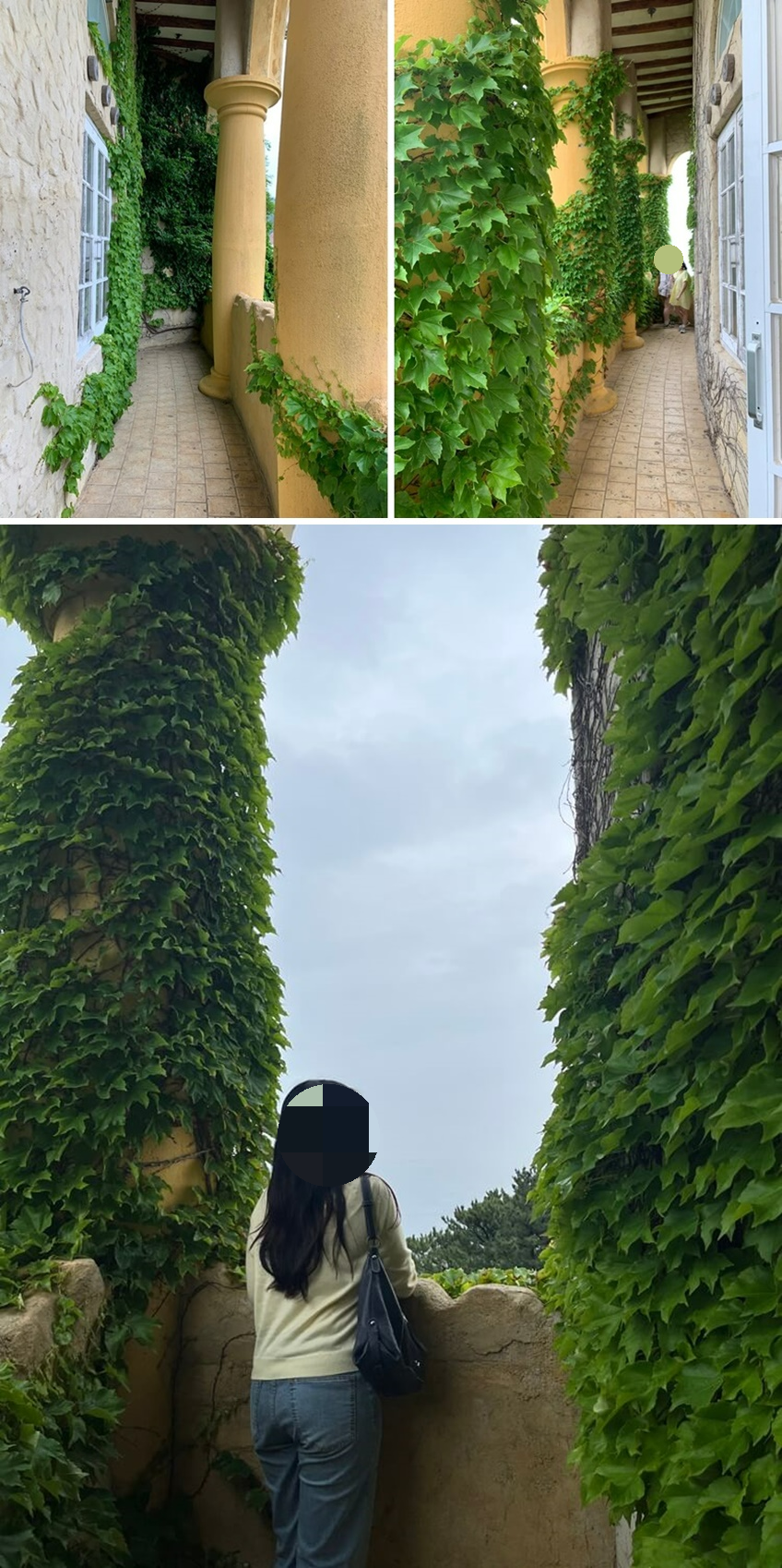 야외 복도 포토존