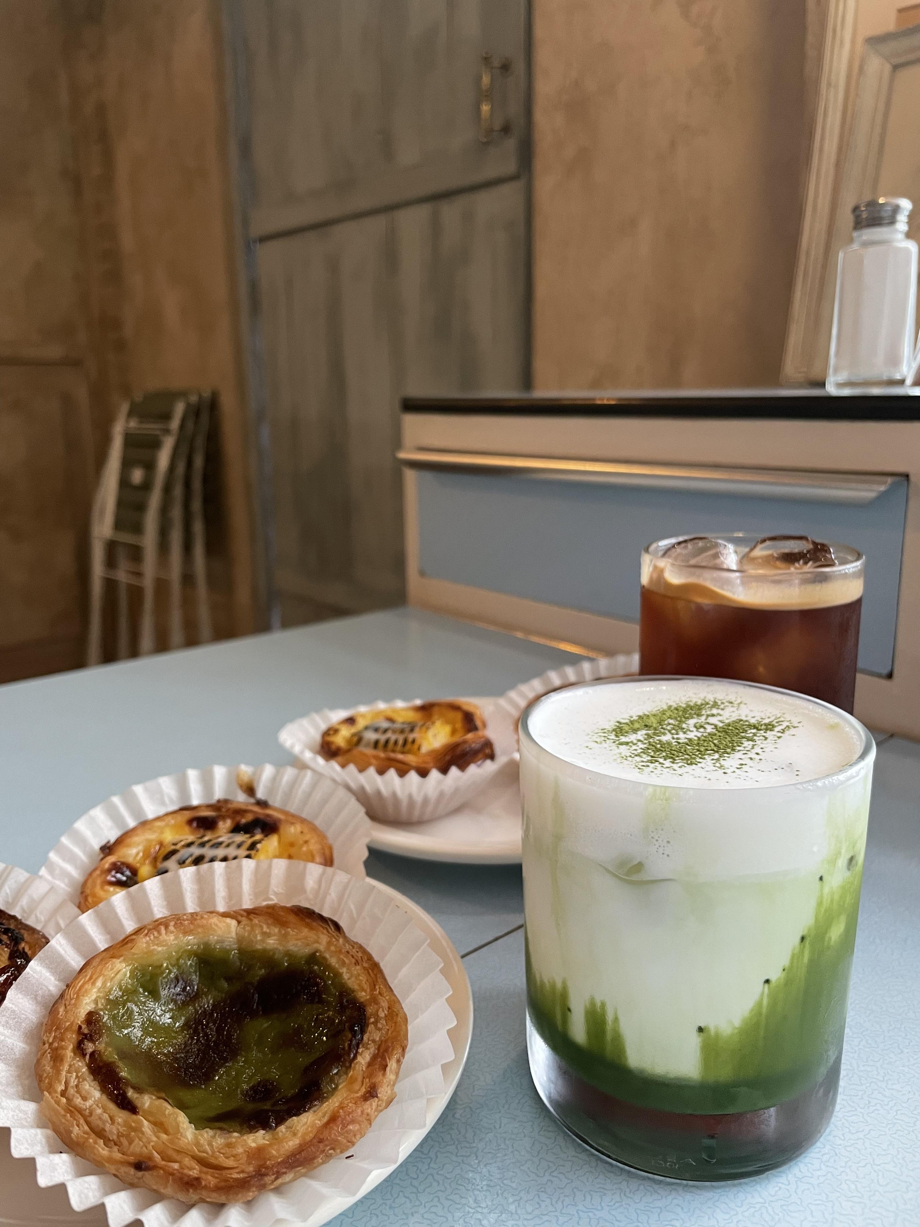 오보드나타-녹차타르트-옥수수타르트