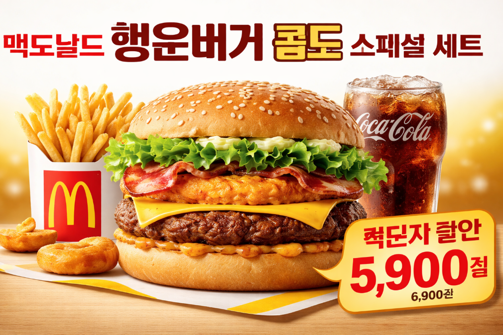 맥도날드 행운버거 골드 스페셜 세트 가격 완벽 정리