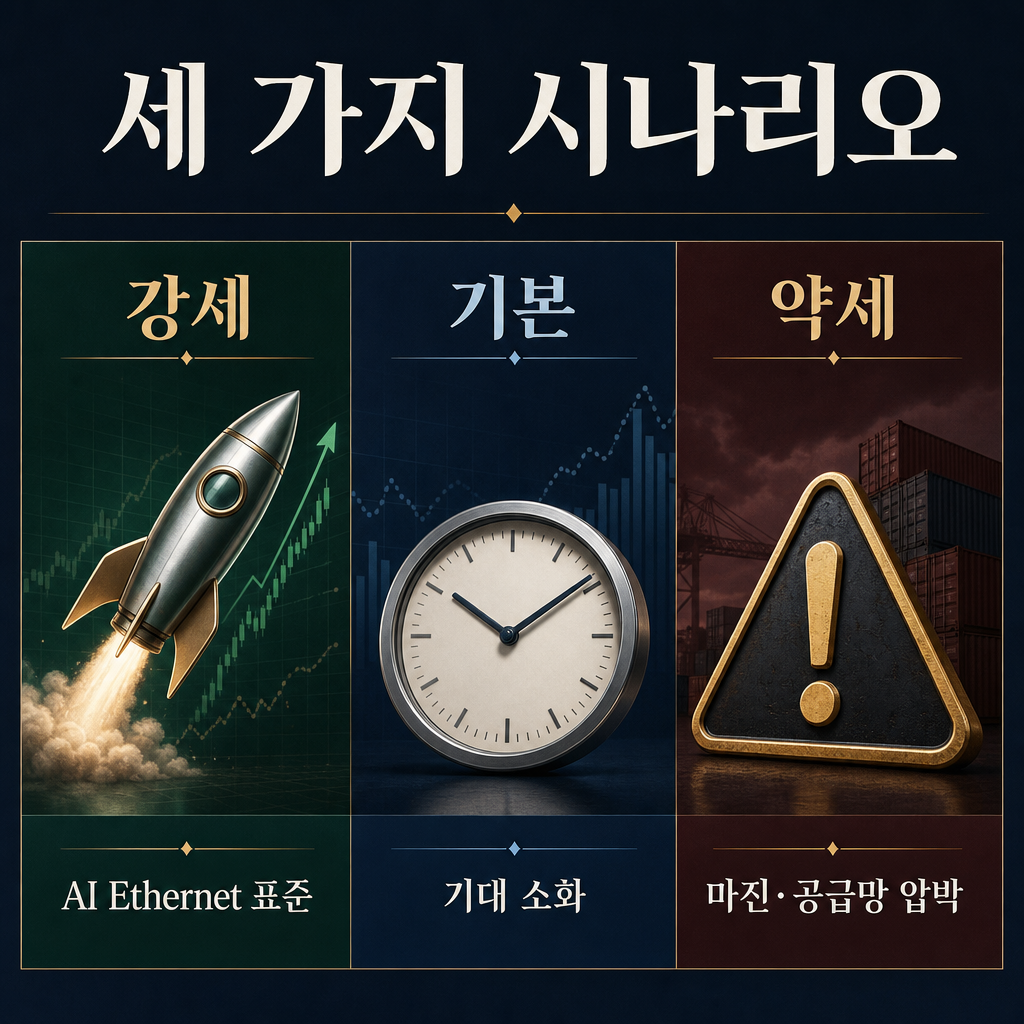 브로드컴 세 가지 시나리오