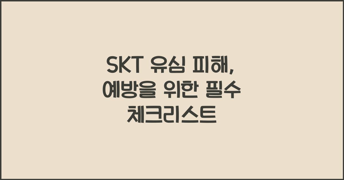 skt 유심 피해