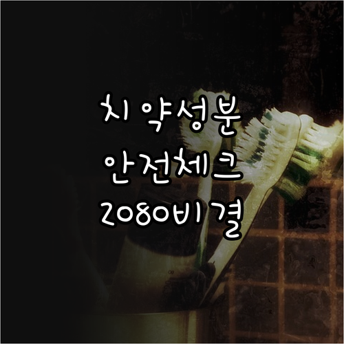 치약 성분 안전성 직접 확인하는 방법..
