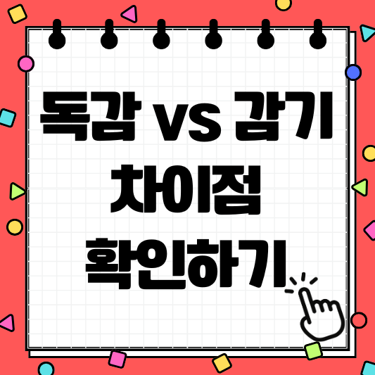 독감 감기 차이