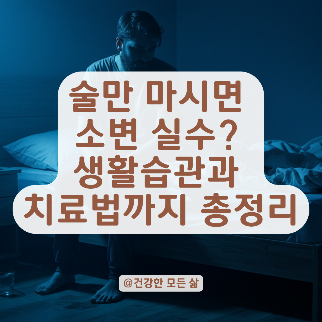 술만 마시면 소변 실수, 반복되는 이유와 끊어내는 방법