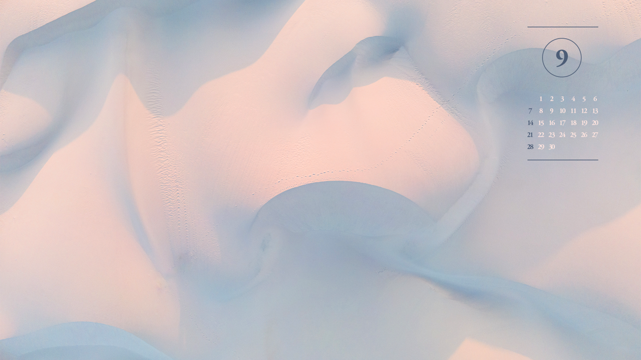 12 모래 언덕 A - 2025년9월 노트북배경화면