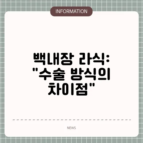 백내장 라식: 