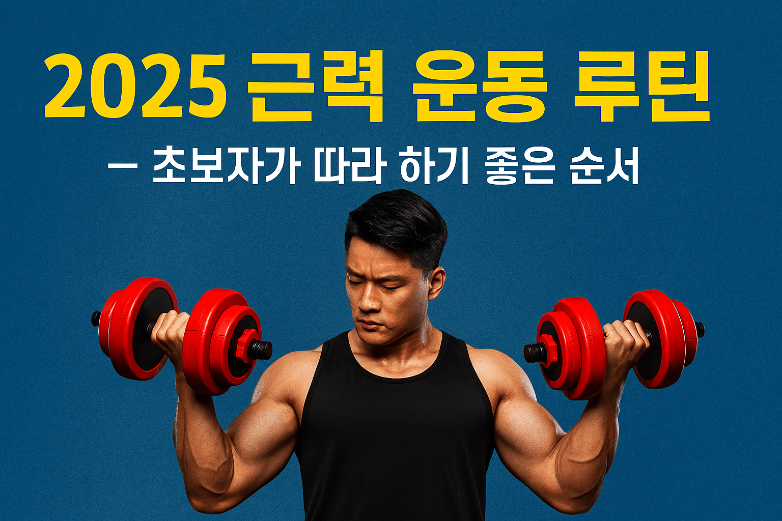 2025 근력 운동 루틴 &mdash; 초보자가 따라 하기 좋은 순서