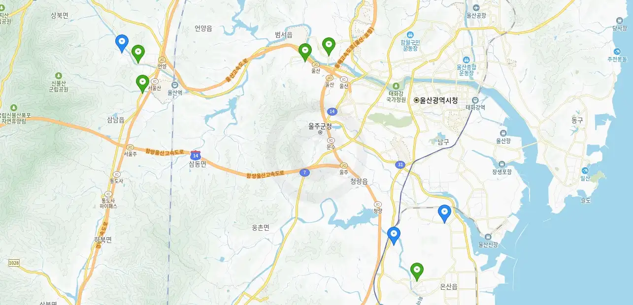 울산 울주군 현대자동차 서비스센터 정비공장 사업소 리스트