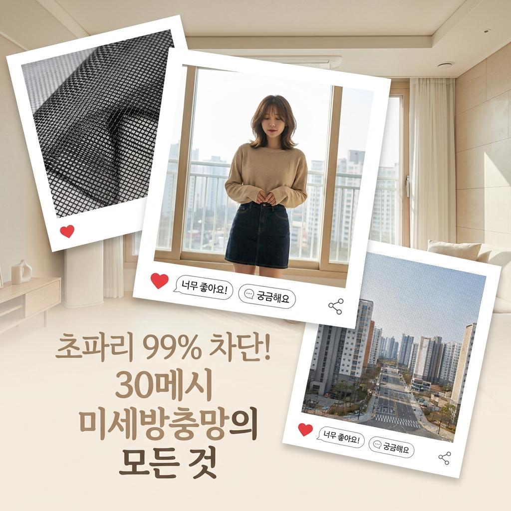 김숙도 선택한 미세방충망 30메시 초파리 차단 효과와 합리적 교체법