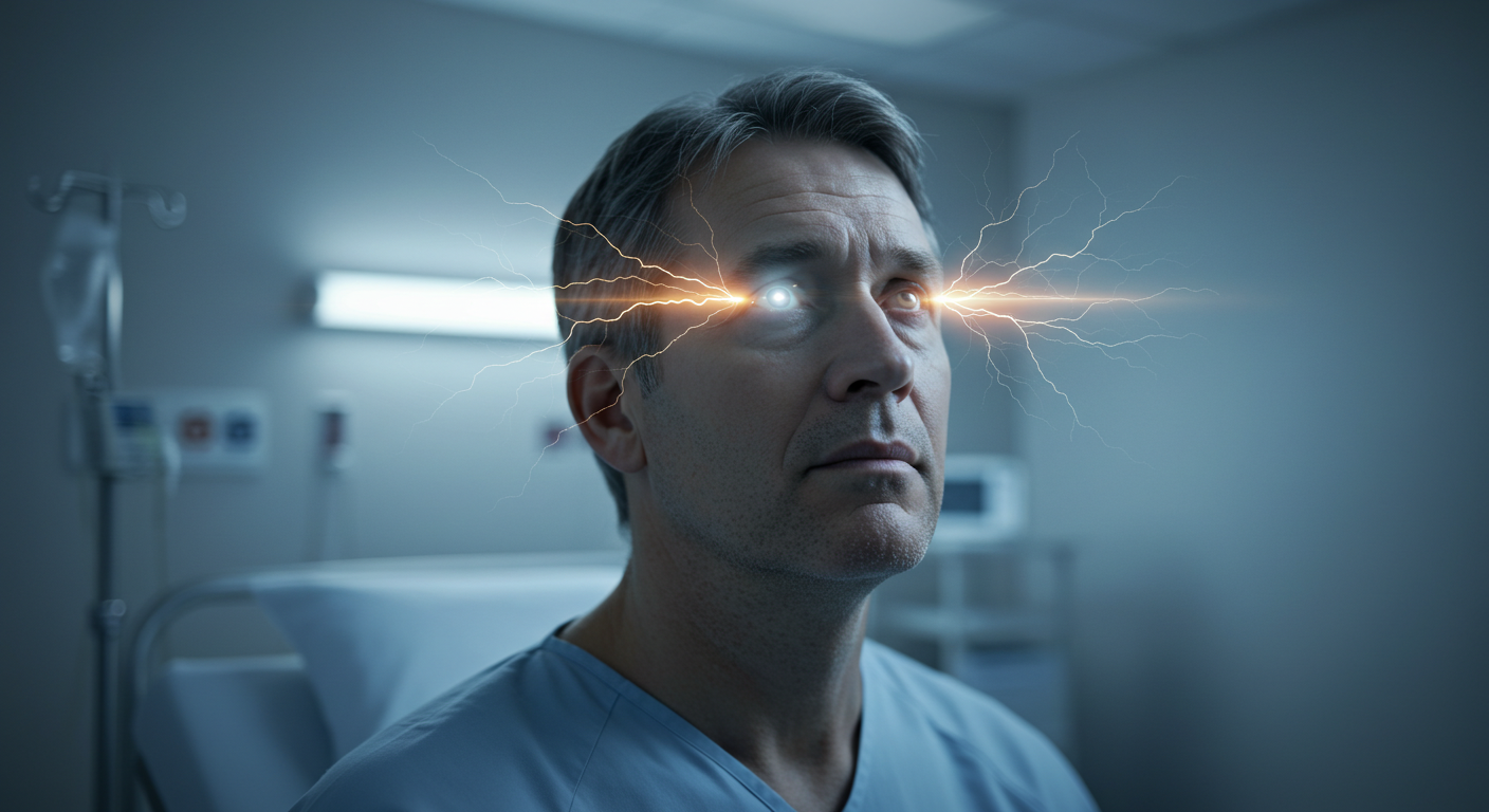 섬광 증상, 시력 저하