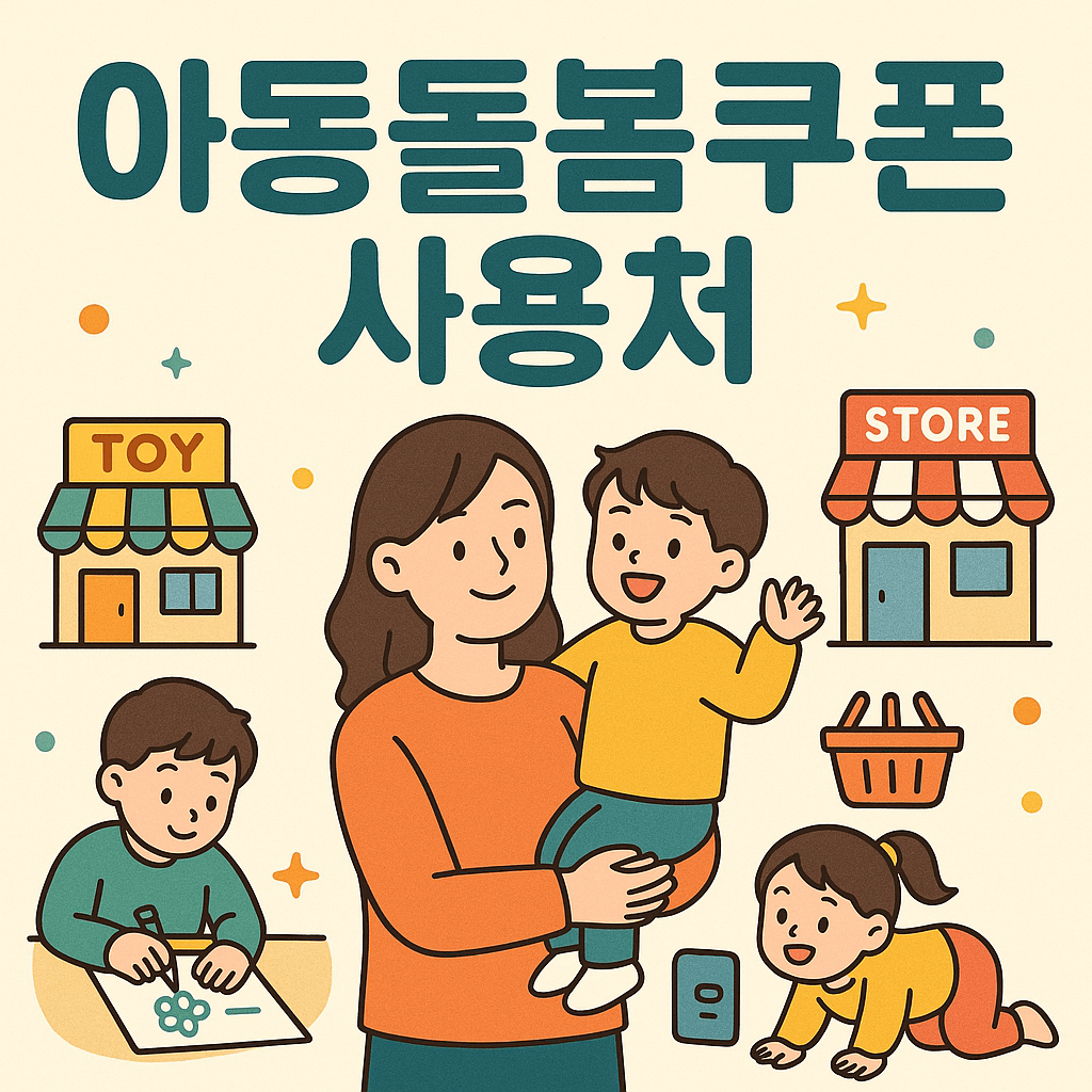 아동돌봄쿠폰 사용처