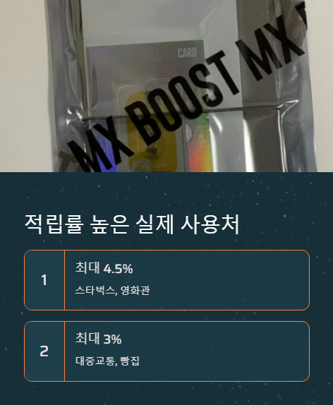 적립률 높은 실제 사용처