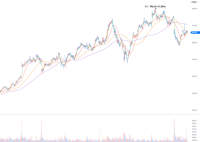 메타 플랫폼즈(META) 일봉 차트