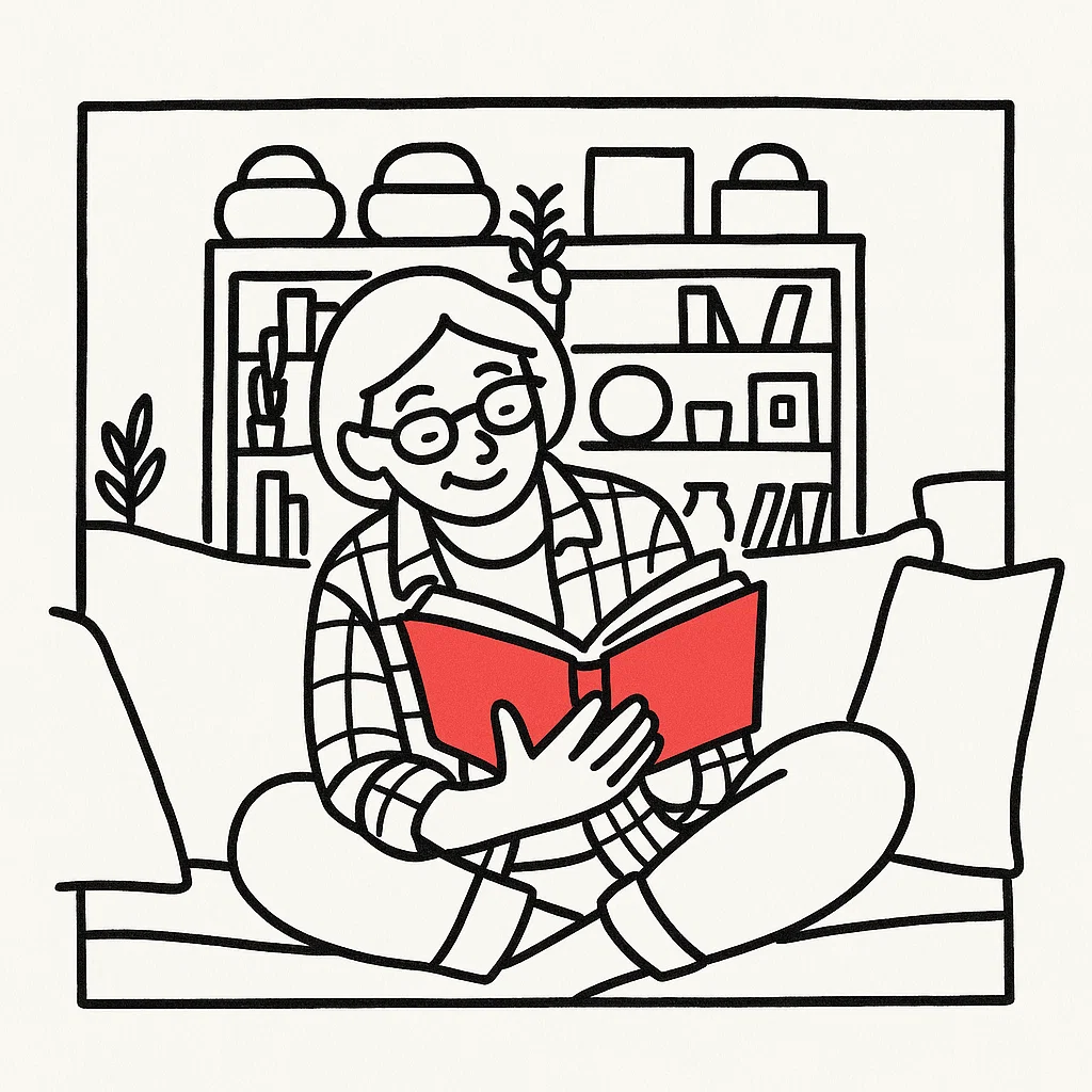 문화센터에서 동화구연 강의를 진행하는 모습