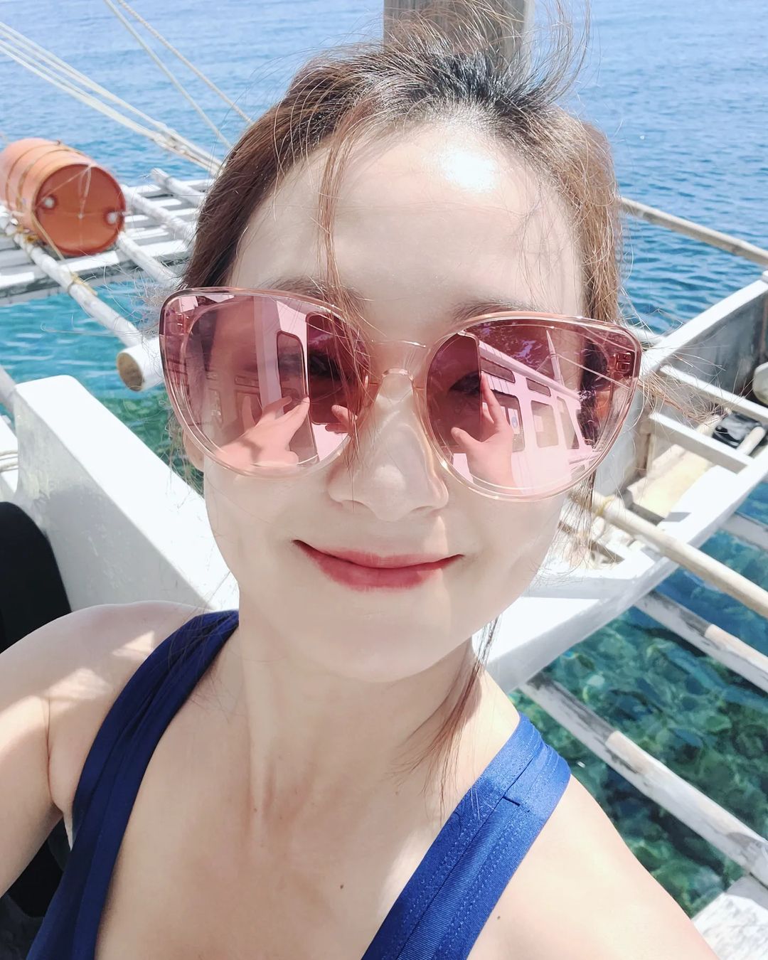 오정연도 즐기는 스킨스쿠버, 파란색 수영복은 덤