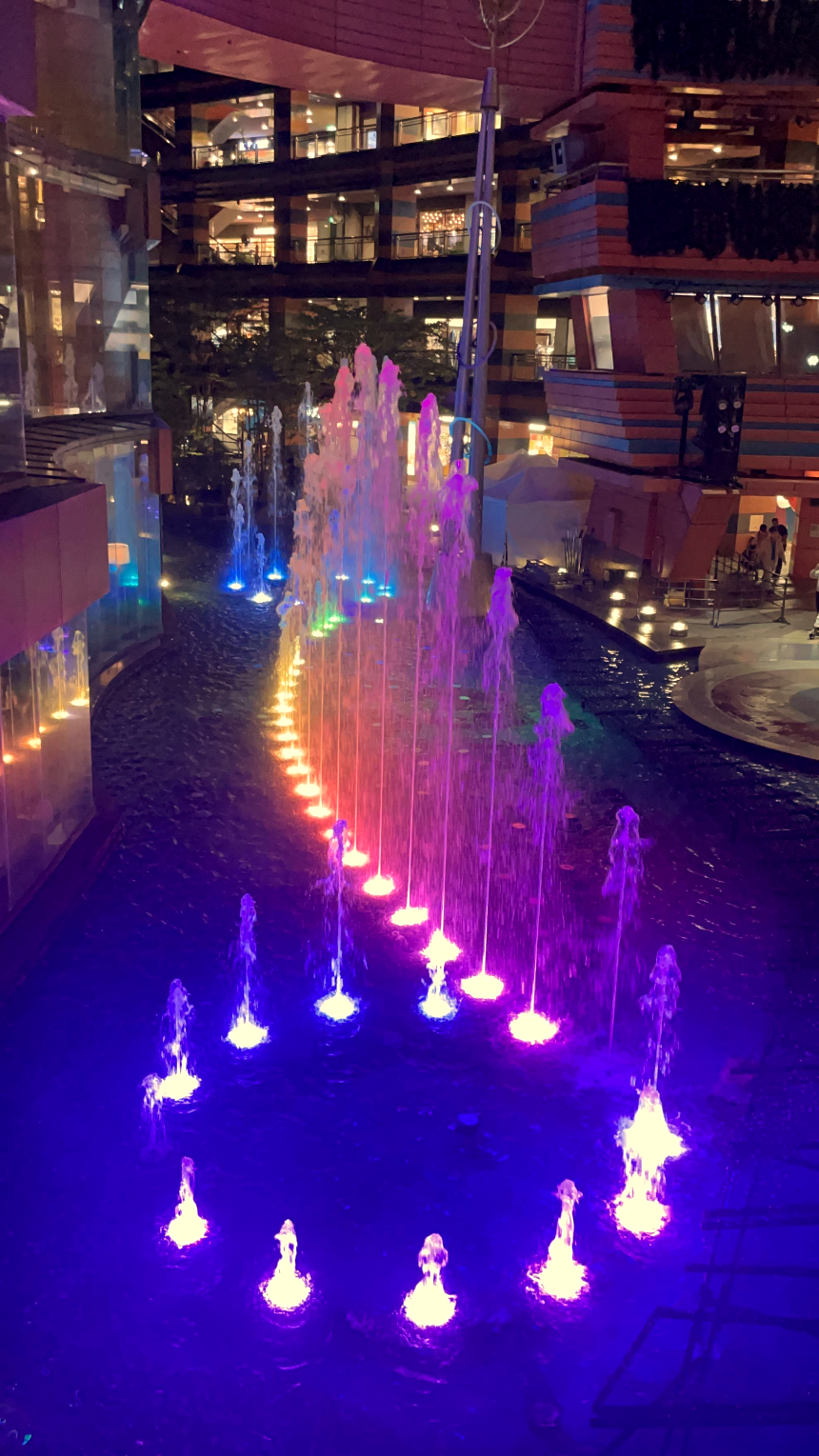 캐널시티 하카타 실외공간 분수쇼1