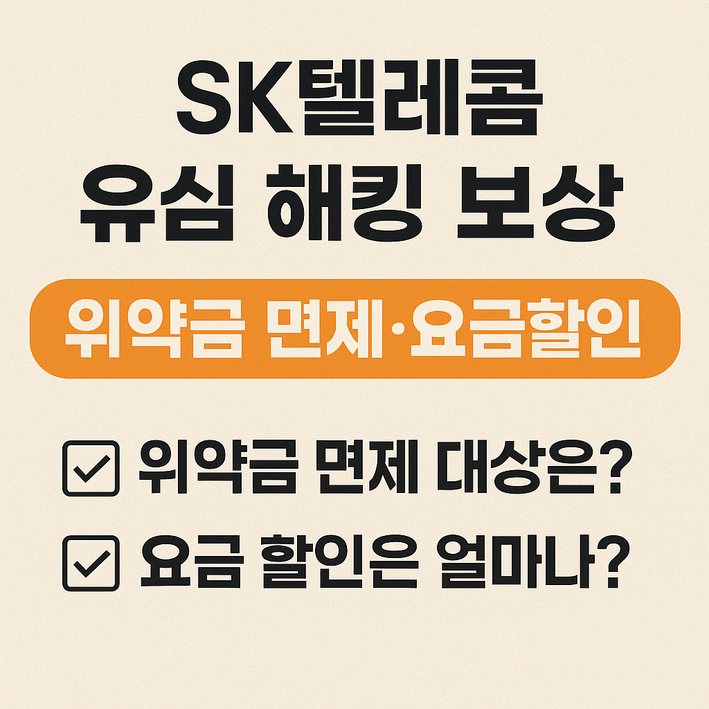 SK텔레콤 유심 해킹 보상