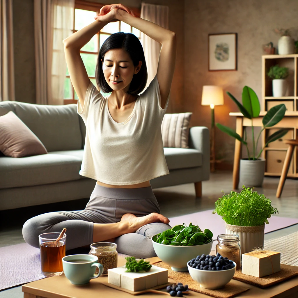 갱년기 증상 완화하는 식습관 가이드 이미지