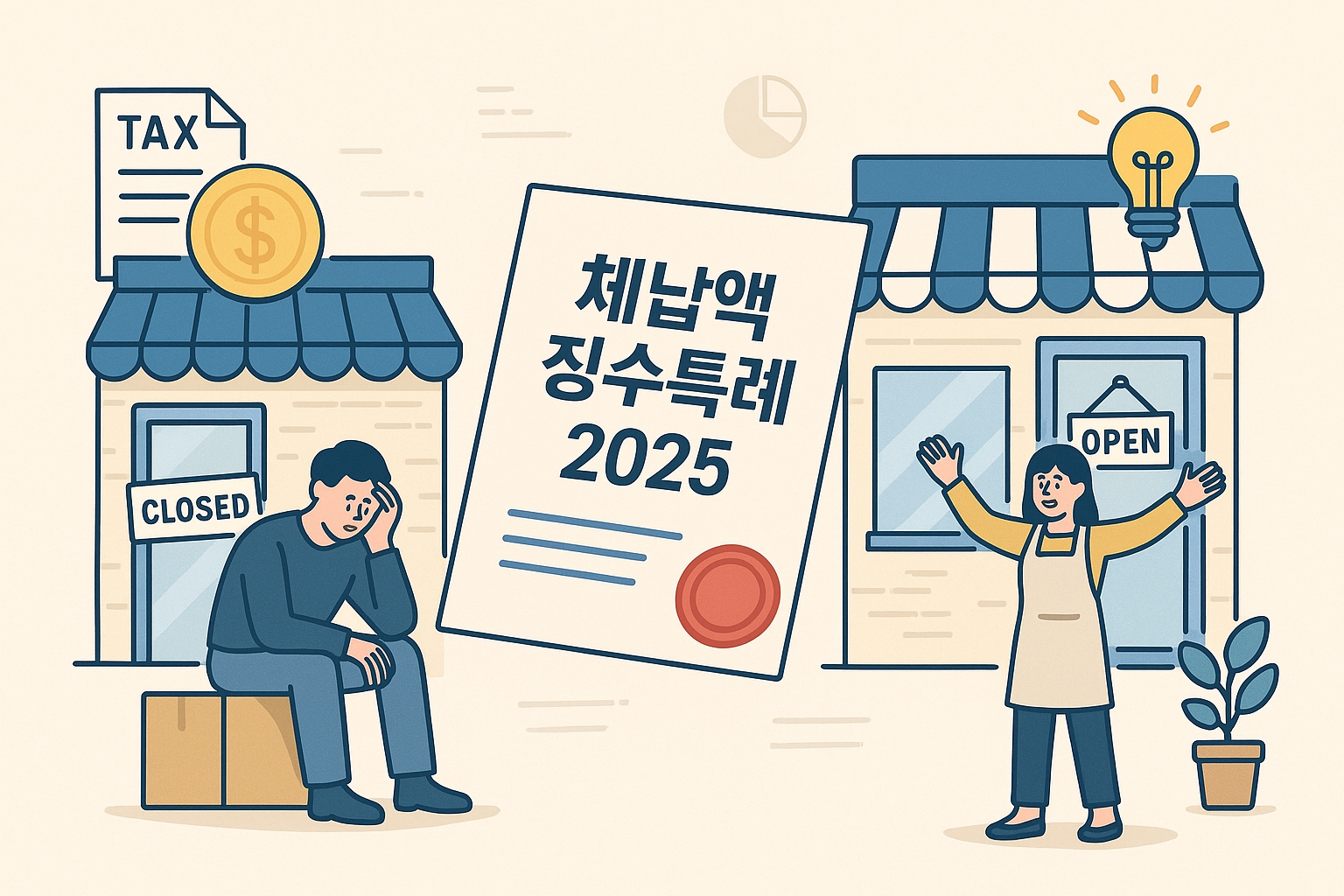 소상공인과 세금 체납 문제 해결의 이미지