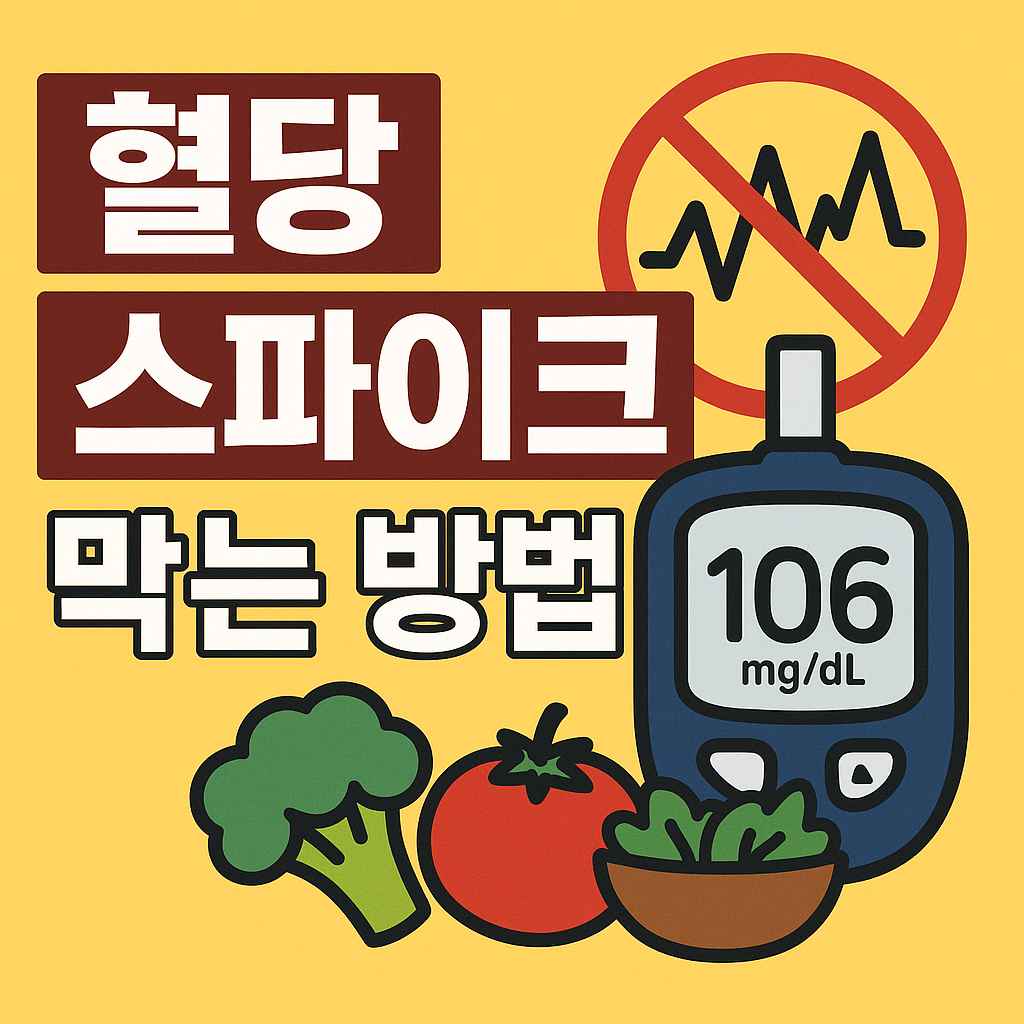 혈당 스파이크 막는 방법