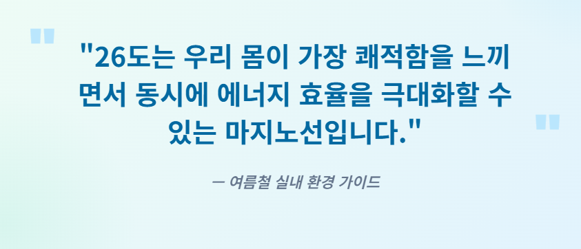 에어컨 적정 실내온도