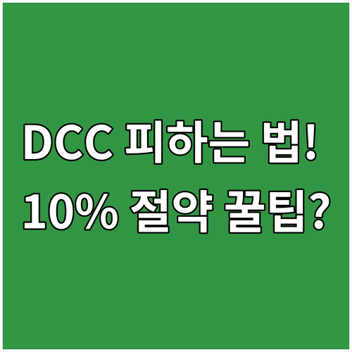 여행 경비 10% 절약: DCC 피하..
