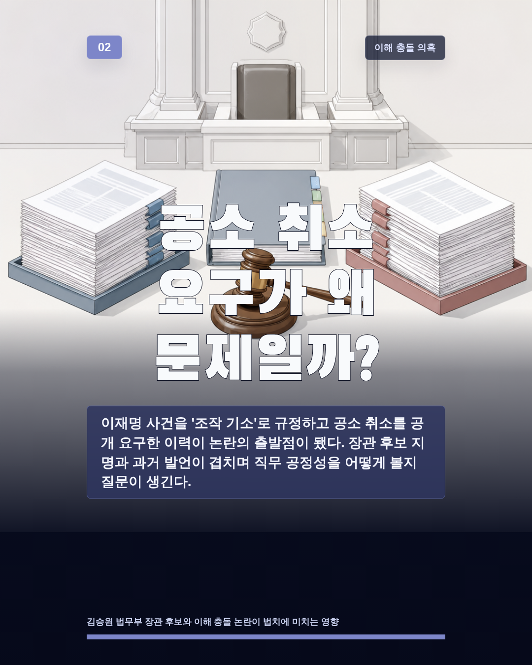 공소 취소 요구가 왜 문제일까?