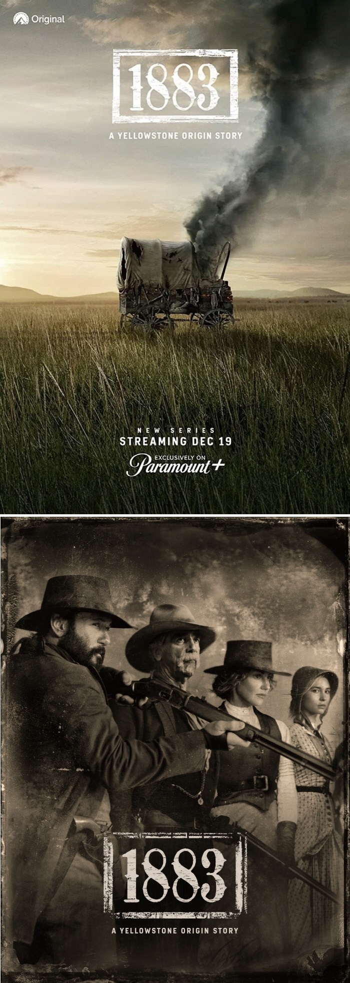 "1883 옐로스톤 오리진 스토리, 서부 개척 시대 드라마, Best Western drama series, 미국 서부 개척 역사, Yellowstone origin story, 서부 영화 스타일, 미국 개척 시대, Paramount Plus exclusive, 19세기 서부 생활, 역사 기반 드라마, best cowboy TV series, 미국 드라마 추천, Western cowboy lifestyle, vintage photography style"