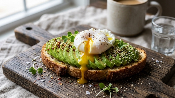 avocado open sandwich