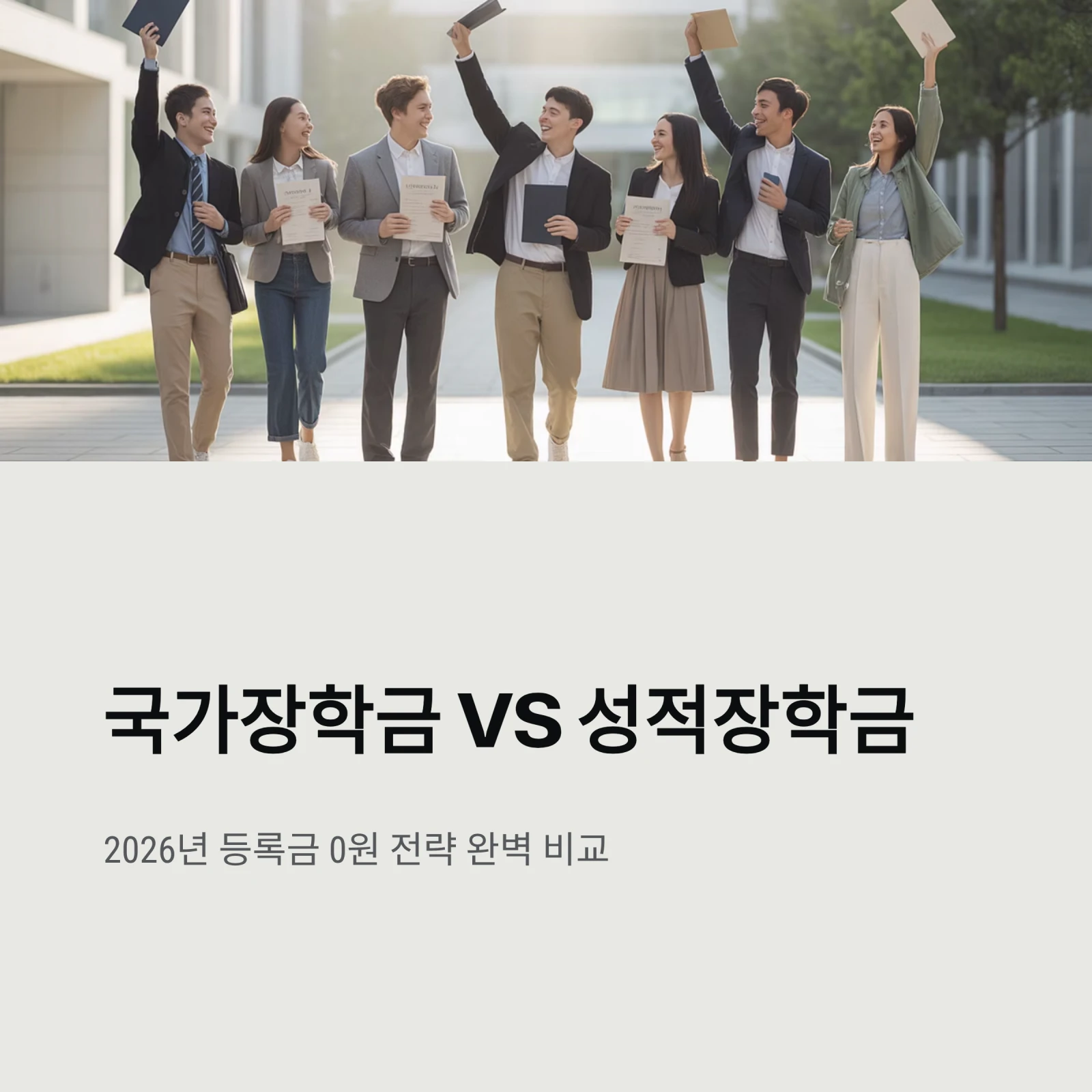국가장학금 vs 성적장학금, '등록금 0원' 전략은?｜2026년 이중수혜&middot;기준 완벽 비교