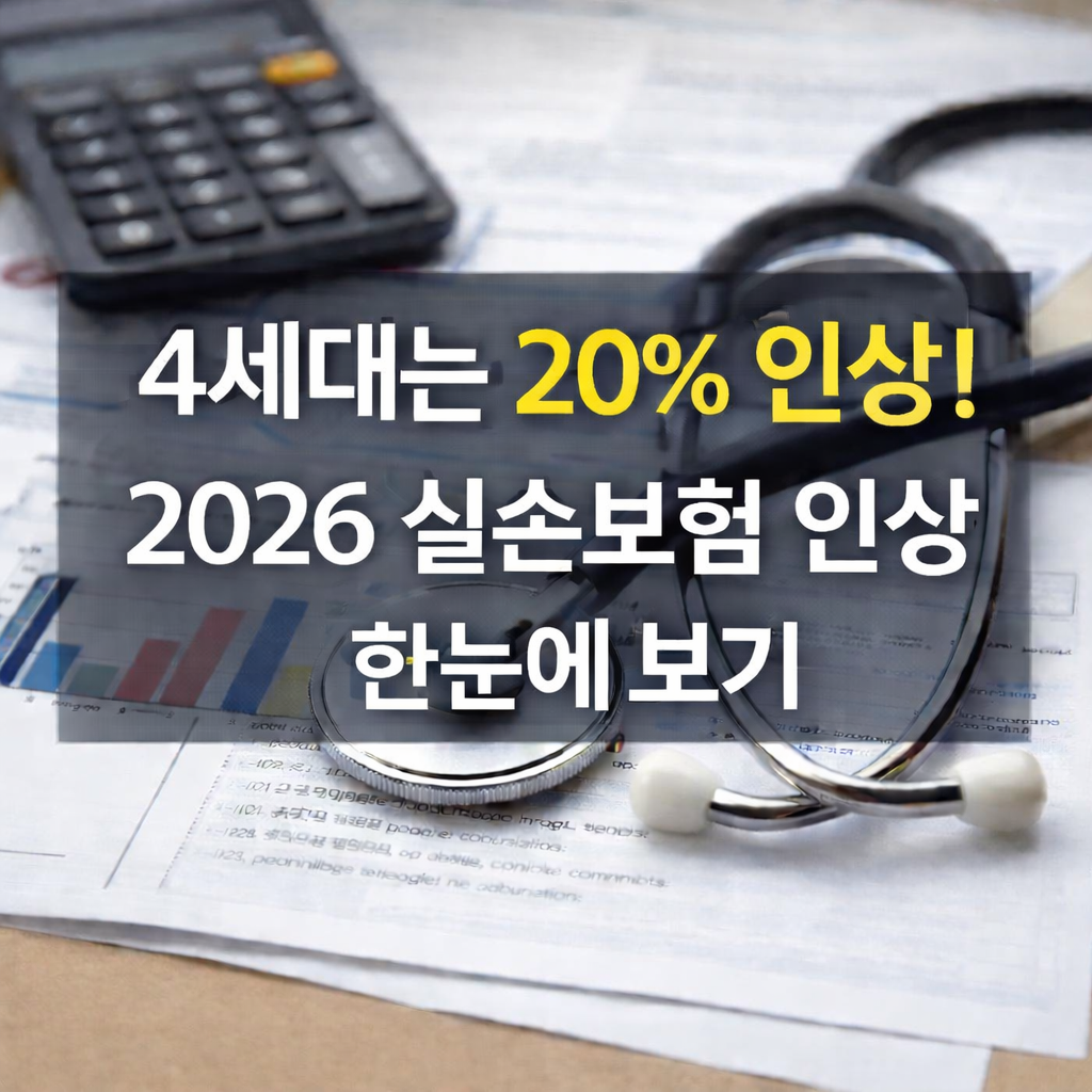 4세대는 20% 인상 2026 실손보험 세대별 인상률과 손해율 한눈에 보기