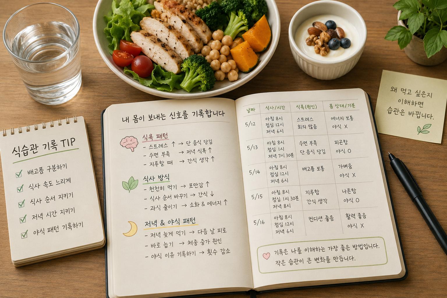 식습관을 기록하며 달라진 것들 &mdash; 식욕, 식사 방식, 야식까지