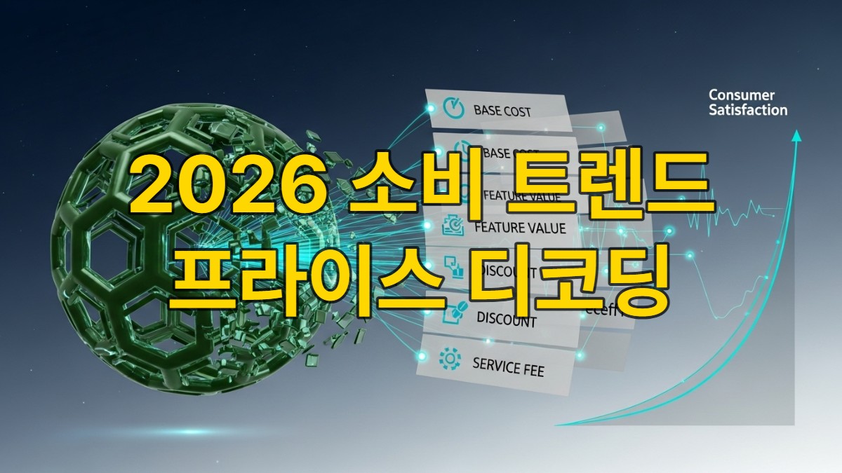 가격 구조가 투명하게 해체되어 본질적 가치를 드러내는 추상적인 이미지.