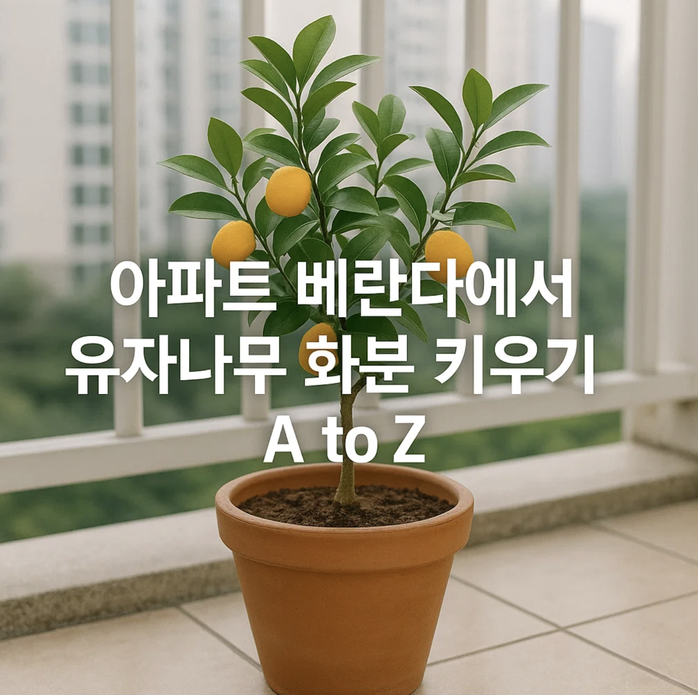 아파트 베란다에서 유자나무 화분 키우기 A to Z