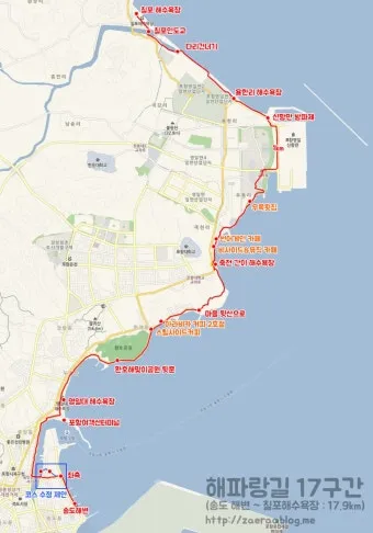 해파랑길 지도 한눈에 보기 해파랑길 1코스 2코스 포토스팟 주의사항 총정리_25