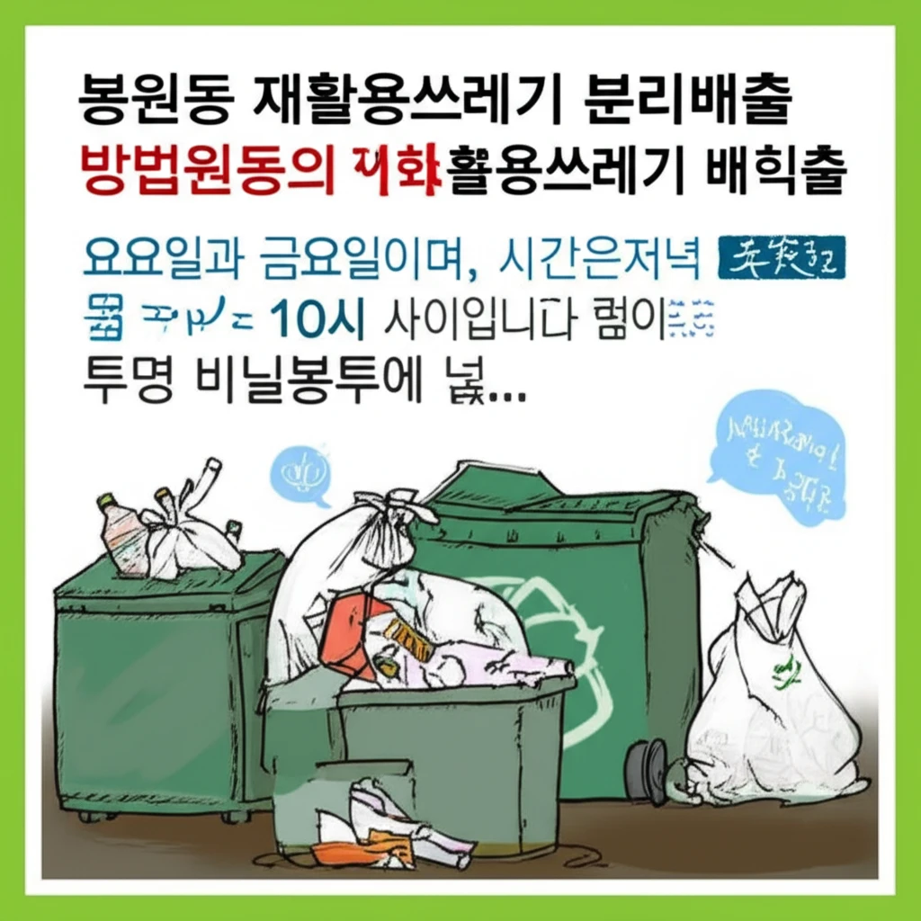 봉원동 대형폐기물 처리, 미리 알고 ..