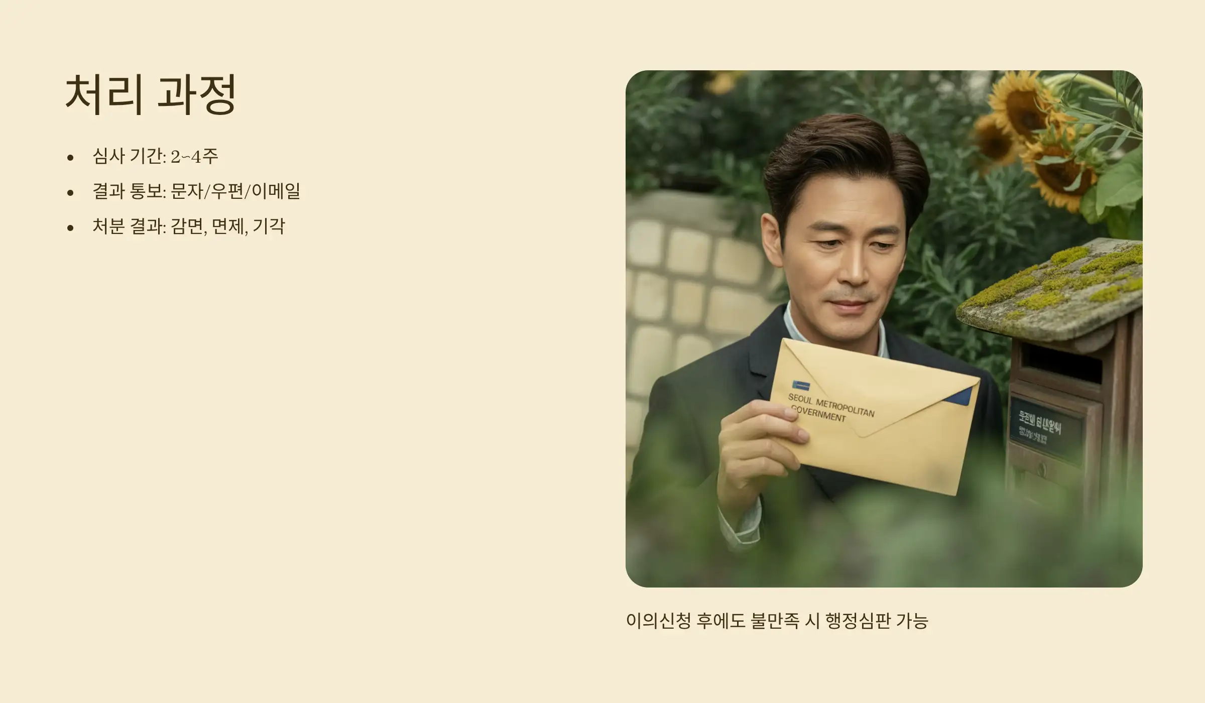 이의신청 후 처리 과정 및 소요 기간