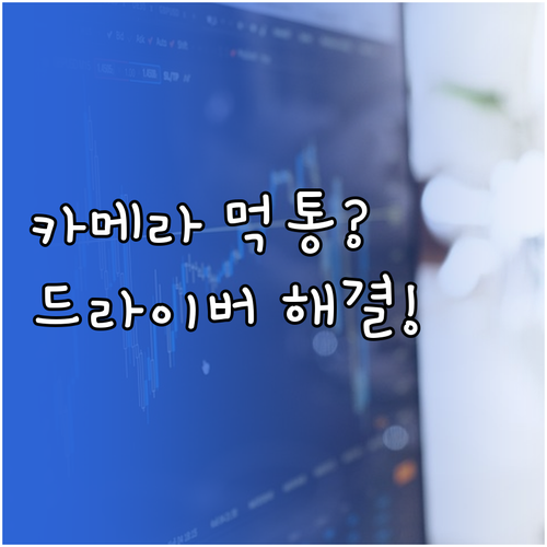 카메라 드라이버 업데이트 및 장치 관..
