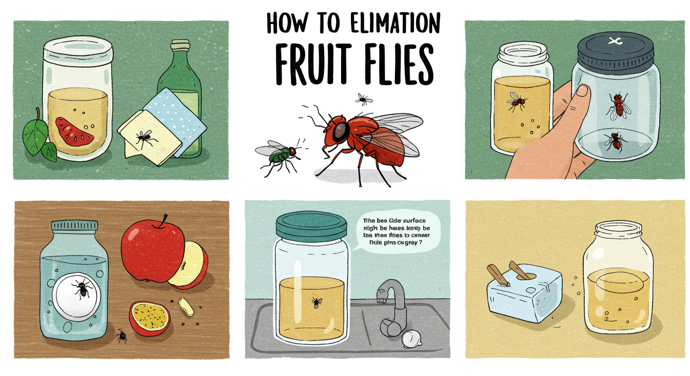 집에서 만드는 초파리 트랩 레시피