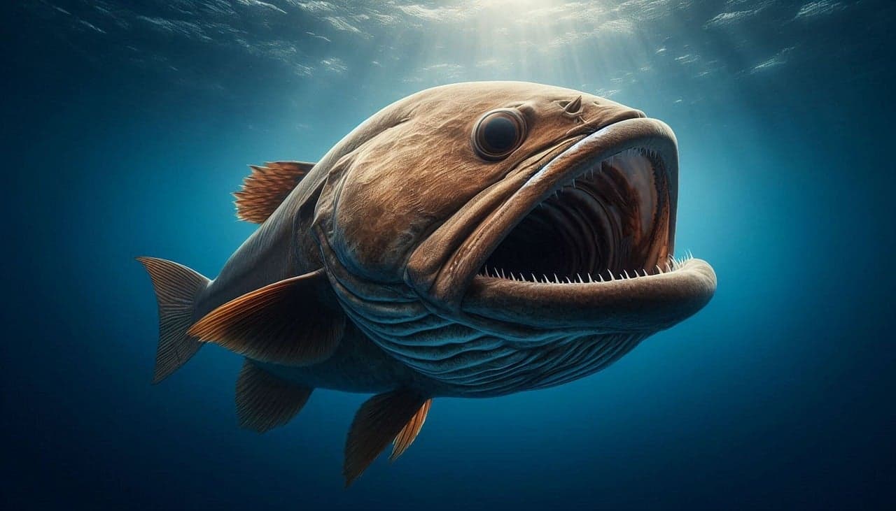 심해 아귀의 독특한 외형.