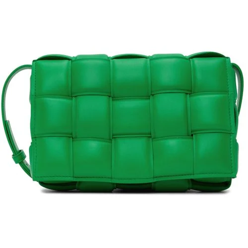 Bottega Veneta Green Padded Cassette Shoulder Bag
