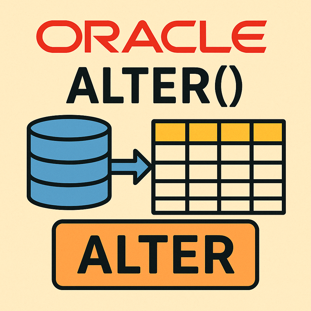 오라클 ALTER() 예제 중심 설명: 개발자가 꼭 알아야 할 핵심 내용