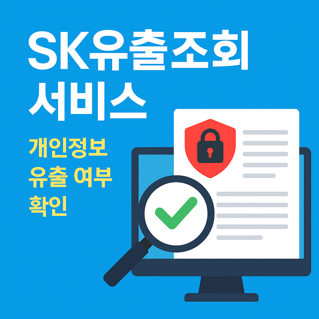 SK 개인정보 유출조회 서비스