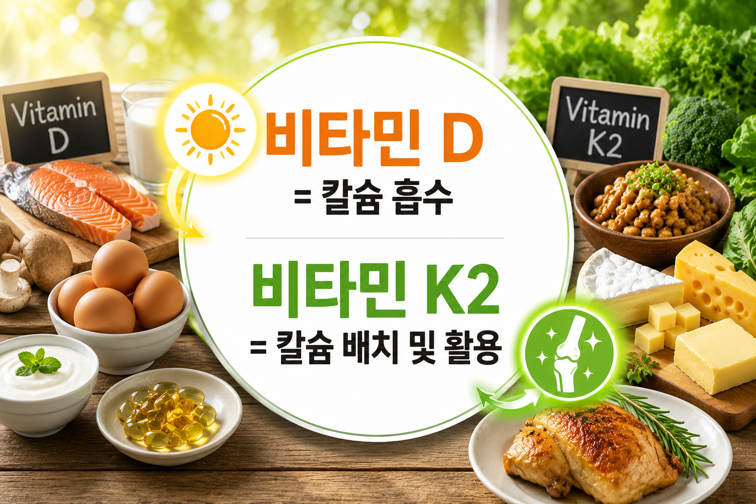 비타민 K2와 비타민 D를 같이 먹아야 하는 이유