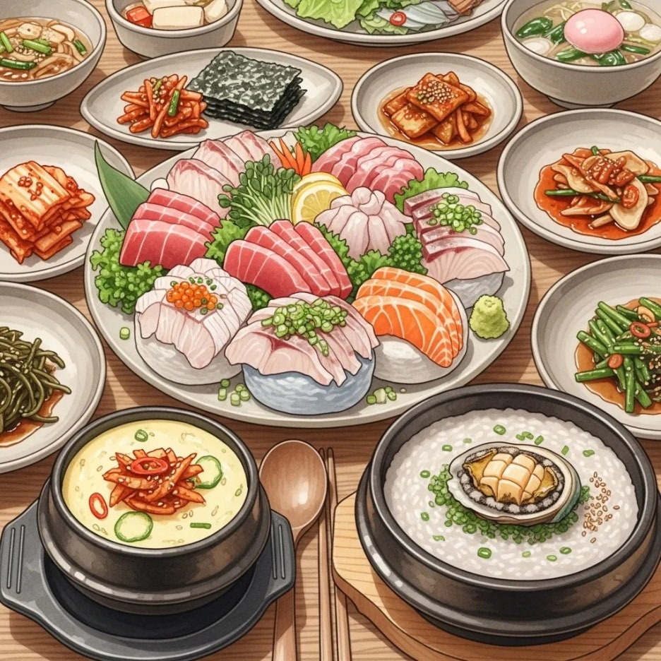 푸짐한 만지도 1박3식 해산물 밥상