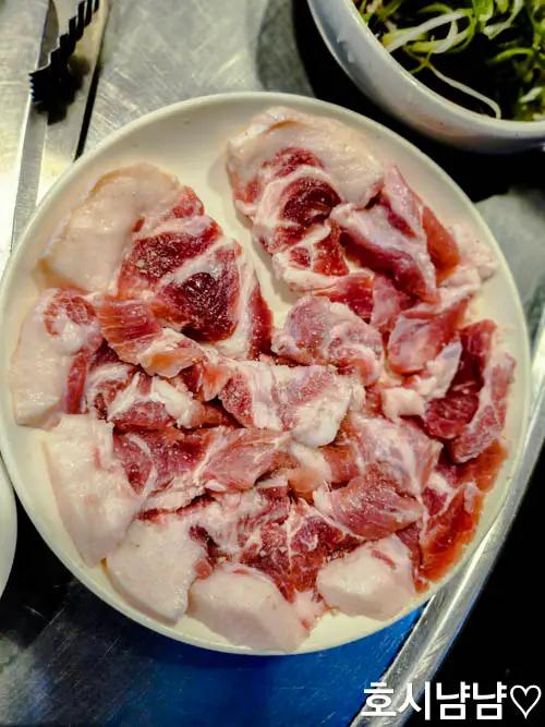 마포소금구이 대표 메뉴 묻지마 고기