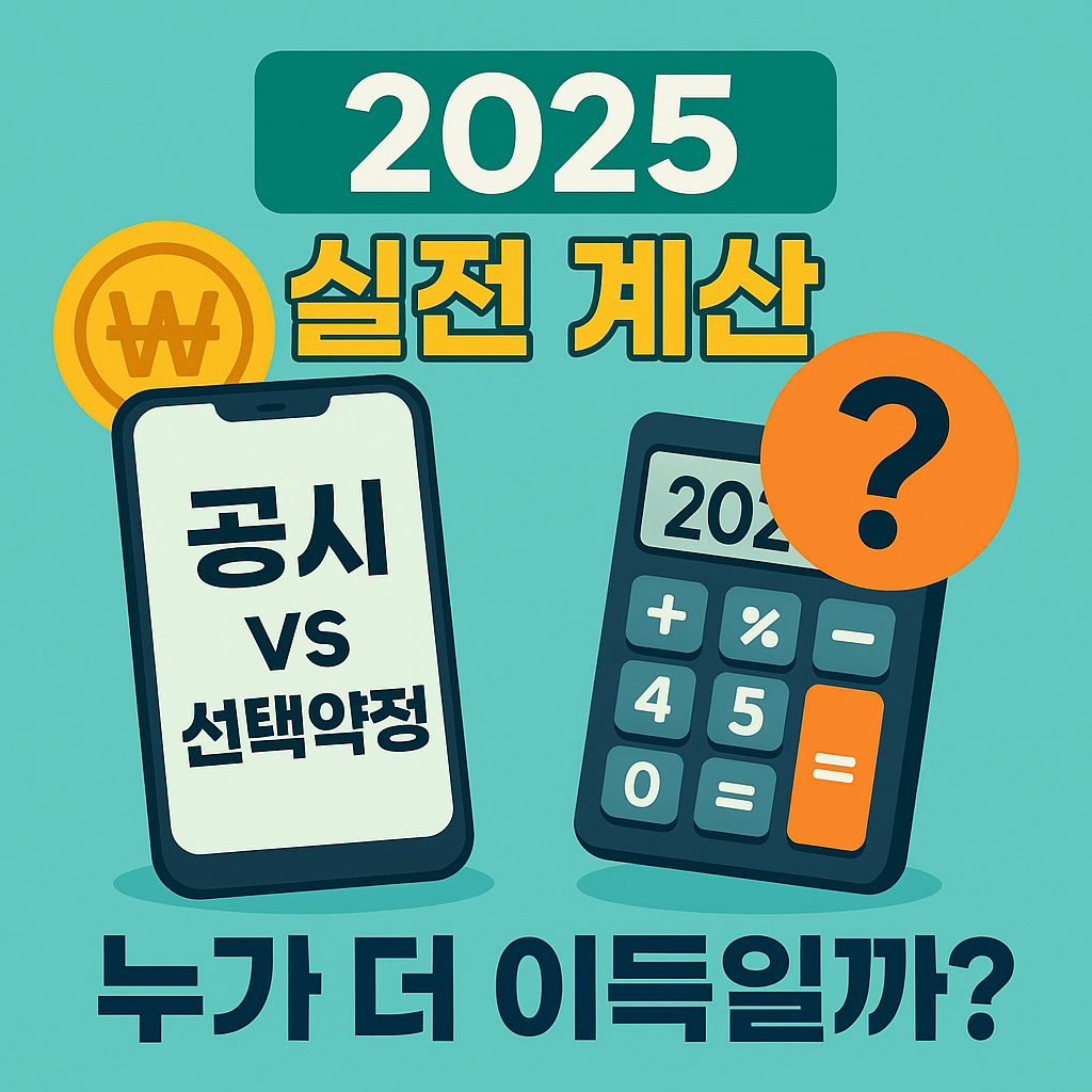 공시지원금과 선택약정, 뭐가 더 이득일까? 실전 계산으로 알아보기