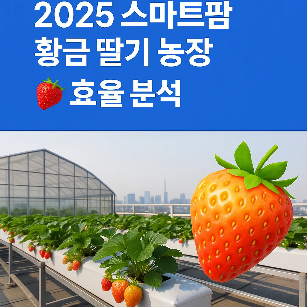    2025 스마트팜 황금 딸기 농장 효율 분석 🍓 옥상에서도 가능할까  
  