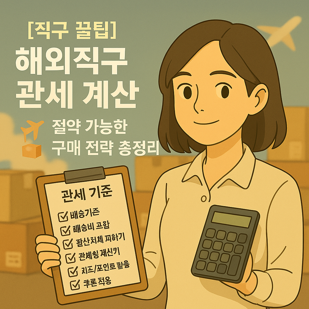 [직구 꿀팁] 해외직구 관세 계산 ｜ 절약 가능한 구매 전략 총정리