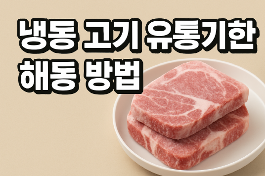 냉동 고기 유통기한은 얼마나? 안전한 해동방법 정리!